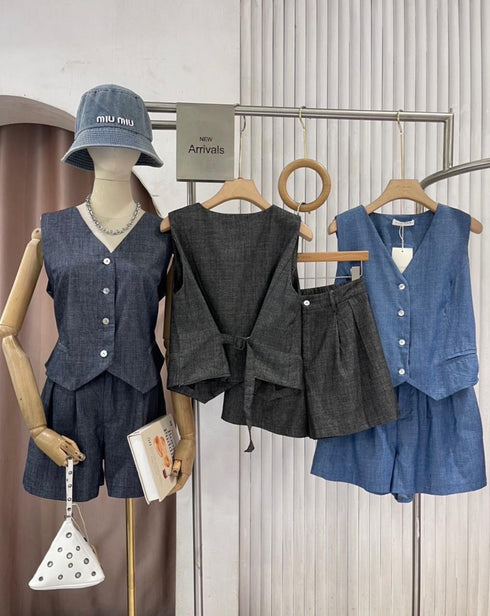 Casual Button Down Best With Short Sets